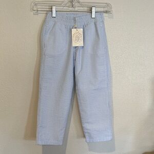 NWT TBBC Breakers Blue Seersucker Sheffield Boys Pants Size 5